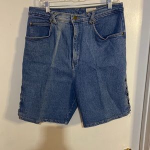 Size 18 retro jean shorts